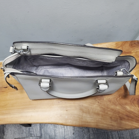 SELMA MEDIUM SAFFIANO LEATHER SATCHEL - Picture 3 of 5